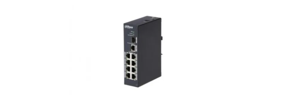 DAHUA DH-PFS3110-8T - компактный 8-портовый коммутатор для IP-видеонаблюдения и локальной сети